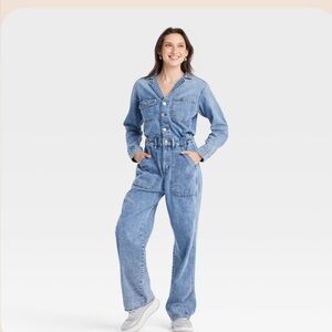 Universal Thread | Denim Long Sleeve Boiler Suit | Size 12 💙🧵